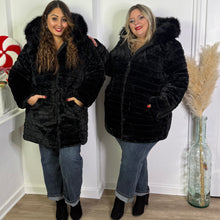 Charger l'image dans la galerie, Veste réversible doudoune et fourrure
