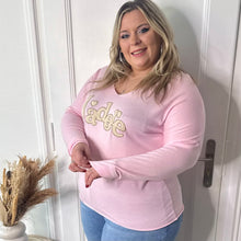 Charger l'image dans la galerie, Pull j’adore rose - réassort prévu activez l’alerte
